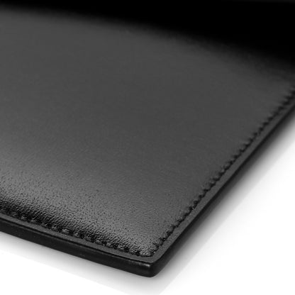 Saint Laurent Smooth Shiny Calfskin Monogram Uptown Pouch Black 9 of 9