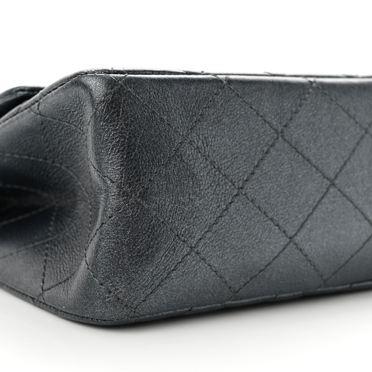Chanel Metallic Calfskin Quilted 2.55 Reissue 227 Flap Charcoal 9 of 11
