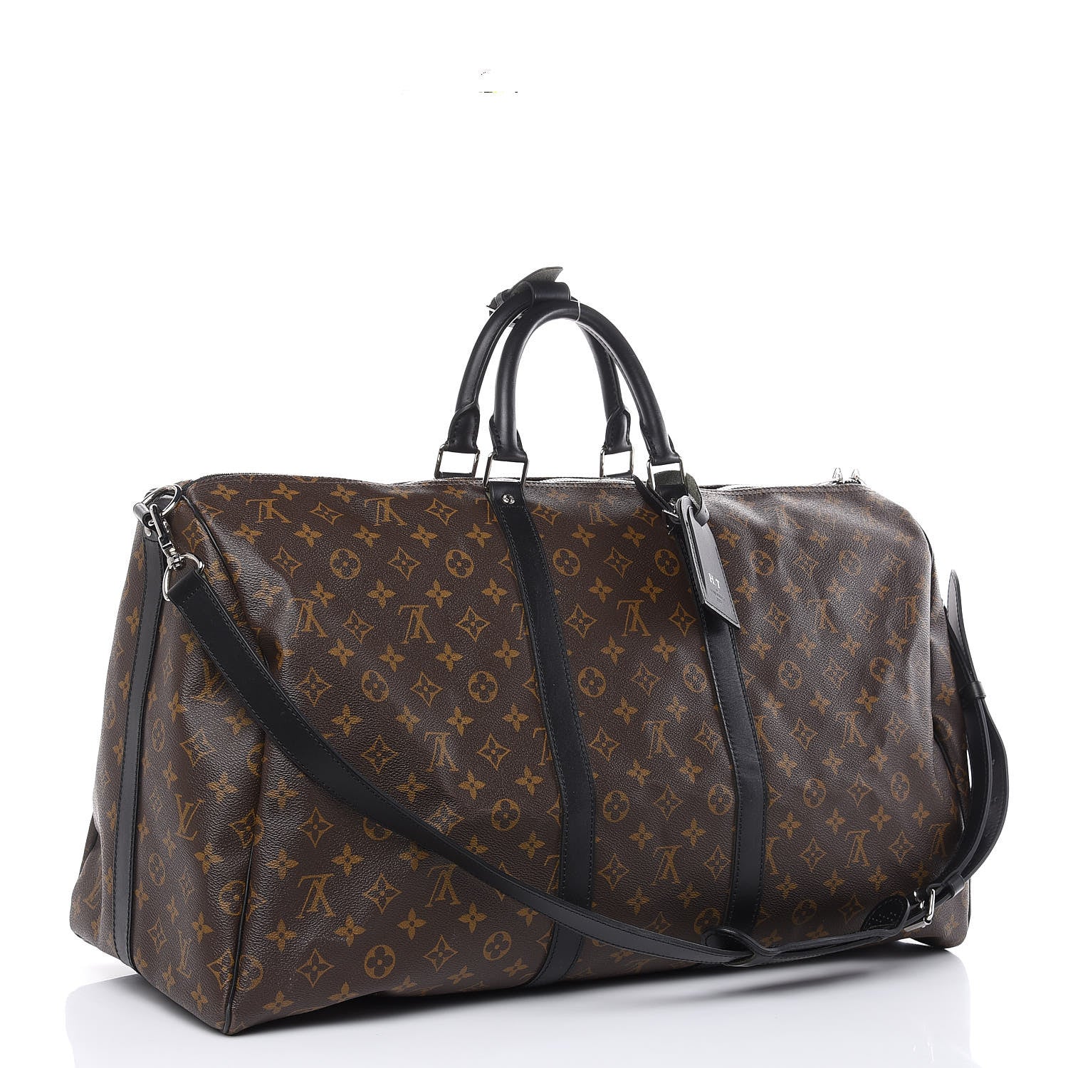 Louis Vuitton Monogram Macassar Keepall Bandouliere 55 3 of 13