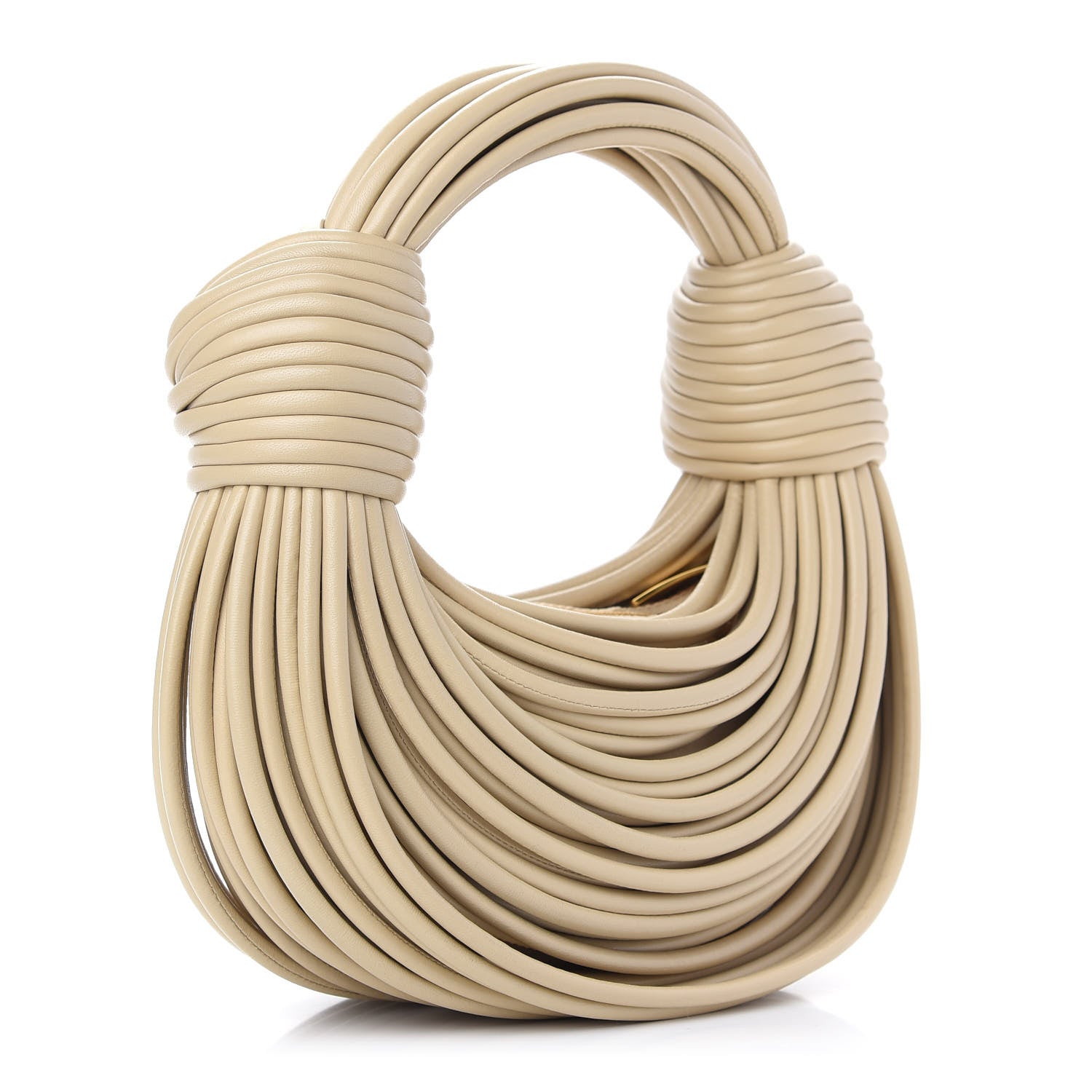 Bottega Veneta Nappa Mini Tubular Double Knot Porridge 3 of 8