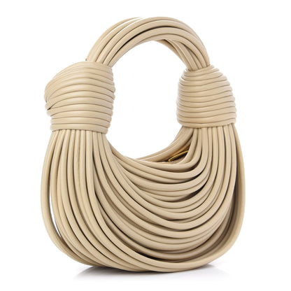 Bottega Veneta Nappa Mini Tubular Double Knot Porridge 3 of 8