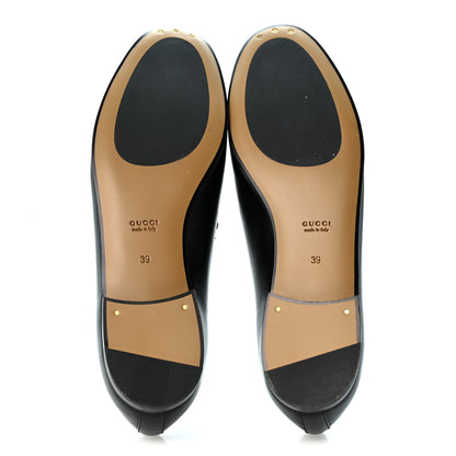 Gucci Calfskin Womens Jordaan Loafers 39 Black 6 of 10