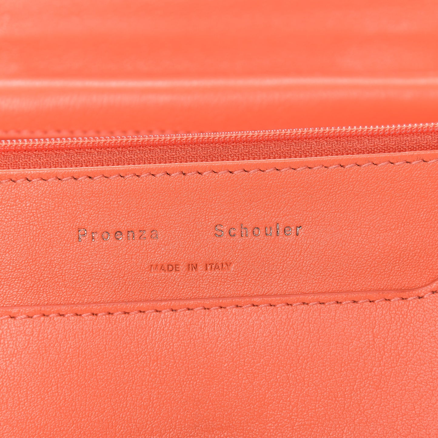 Lambskin PS1 Large Chain Wallet Grapefruit