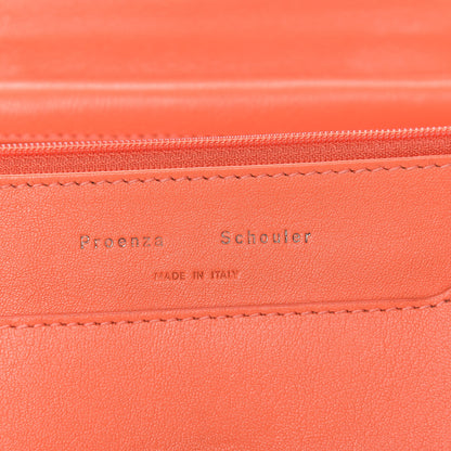 Proenza Schouler Lambskin PS1 Large Chain Wallet Grapefruit 10 of 14