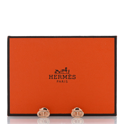 Hermes 18K Rose Gold TPM Farandole Stud Earrings 5 of 5