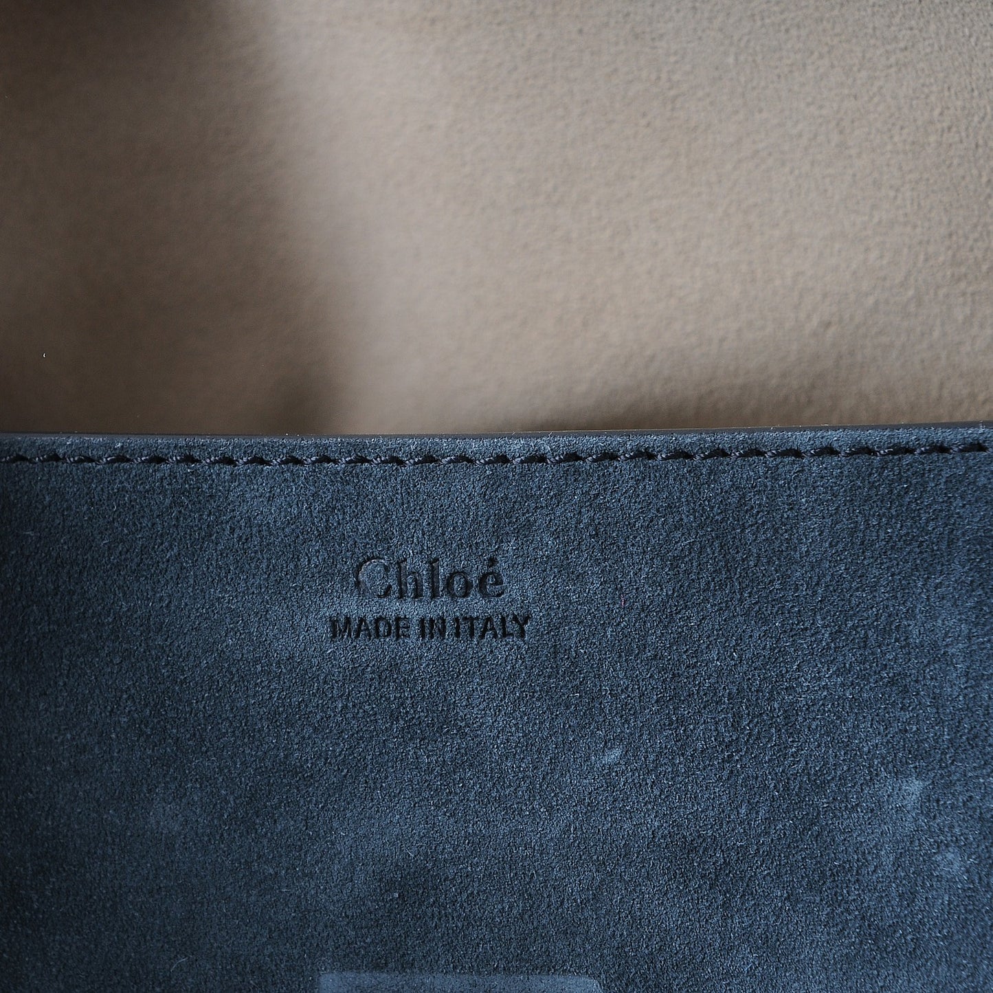 Suede Smooth Calfskin Studded Drew Shoulder Bag Full Blue