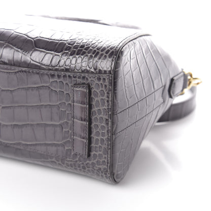 Givenchy Calfskin Crocodile Embossed Mini Antigona Storm Grey 10 of 10