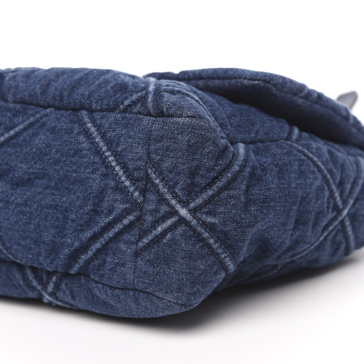 Chanel Denim Quilted Large 19 Flap Blue 10 of 12