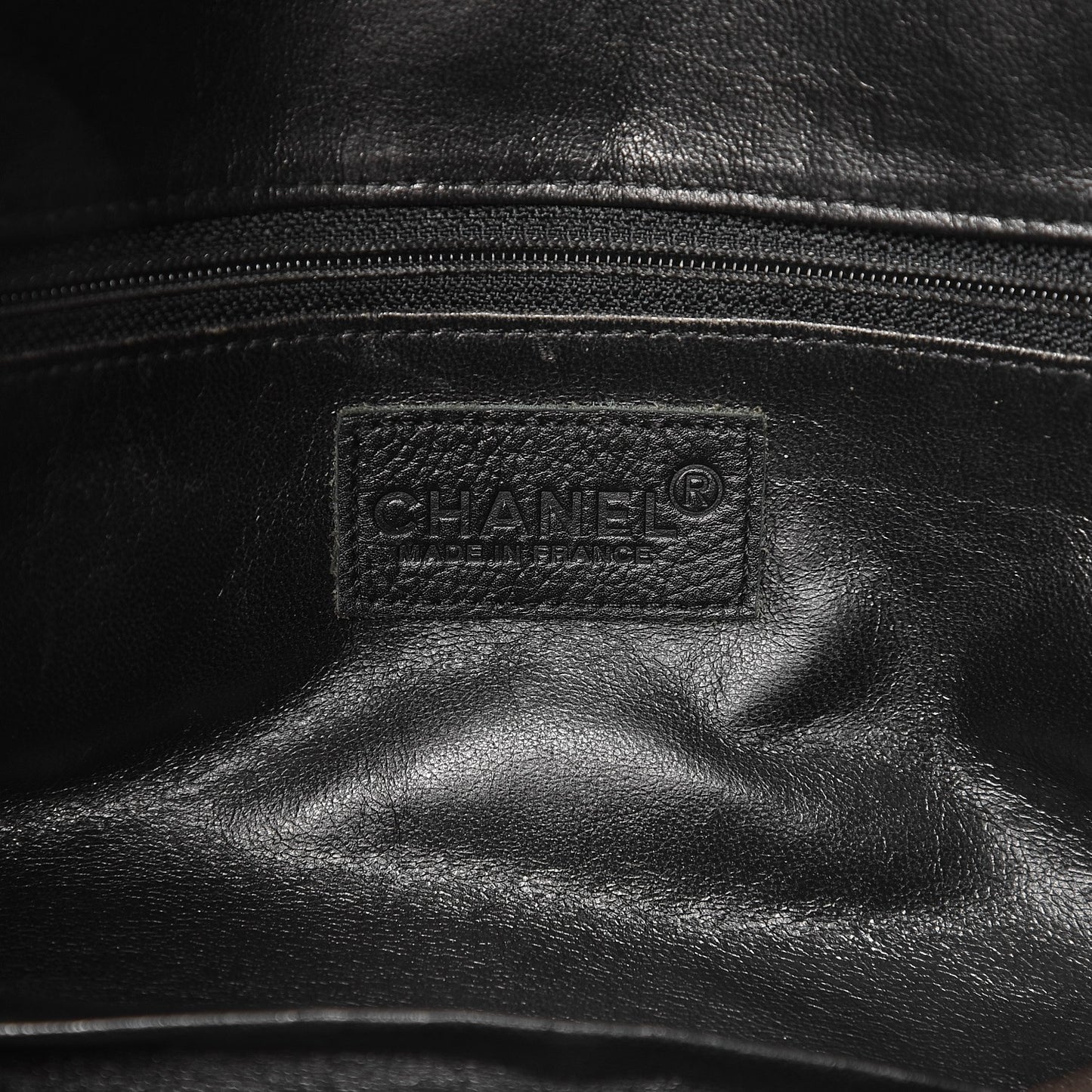 Caviar Patent Large Bowler Black