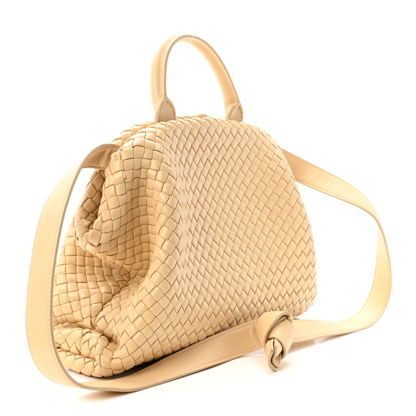 Nappa Intrecciato Padded The Top Handle Tote Bag Porridge