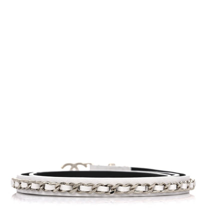 Chanel Lambskin CC Chain Belt 70 28 White 2 of 5