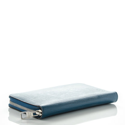 Louis Vuitton Epi Zippy Organizer Wallet Cyan 4 of 8