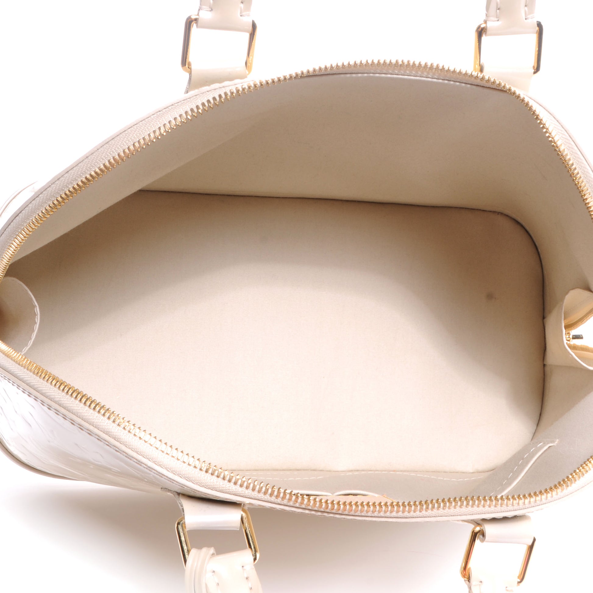 Louis Vuitton Vernis Alma PM Blanc Corail 5 of 9
