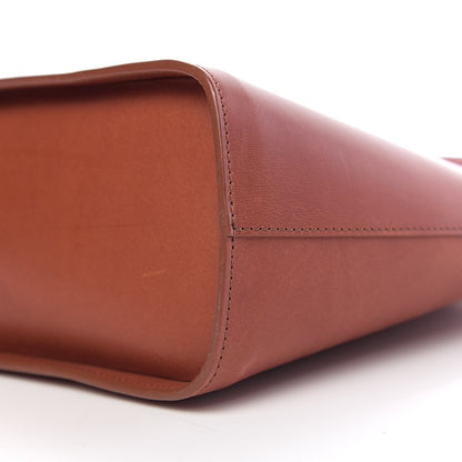 Mansur Gavriel Calfskin Top Handle Rounded Bag Brandy 11 of 12