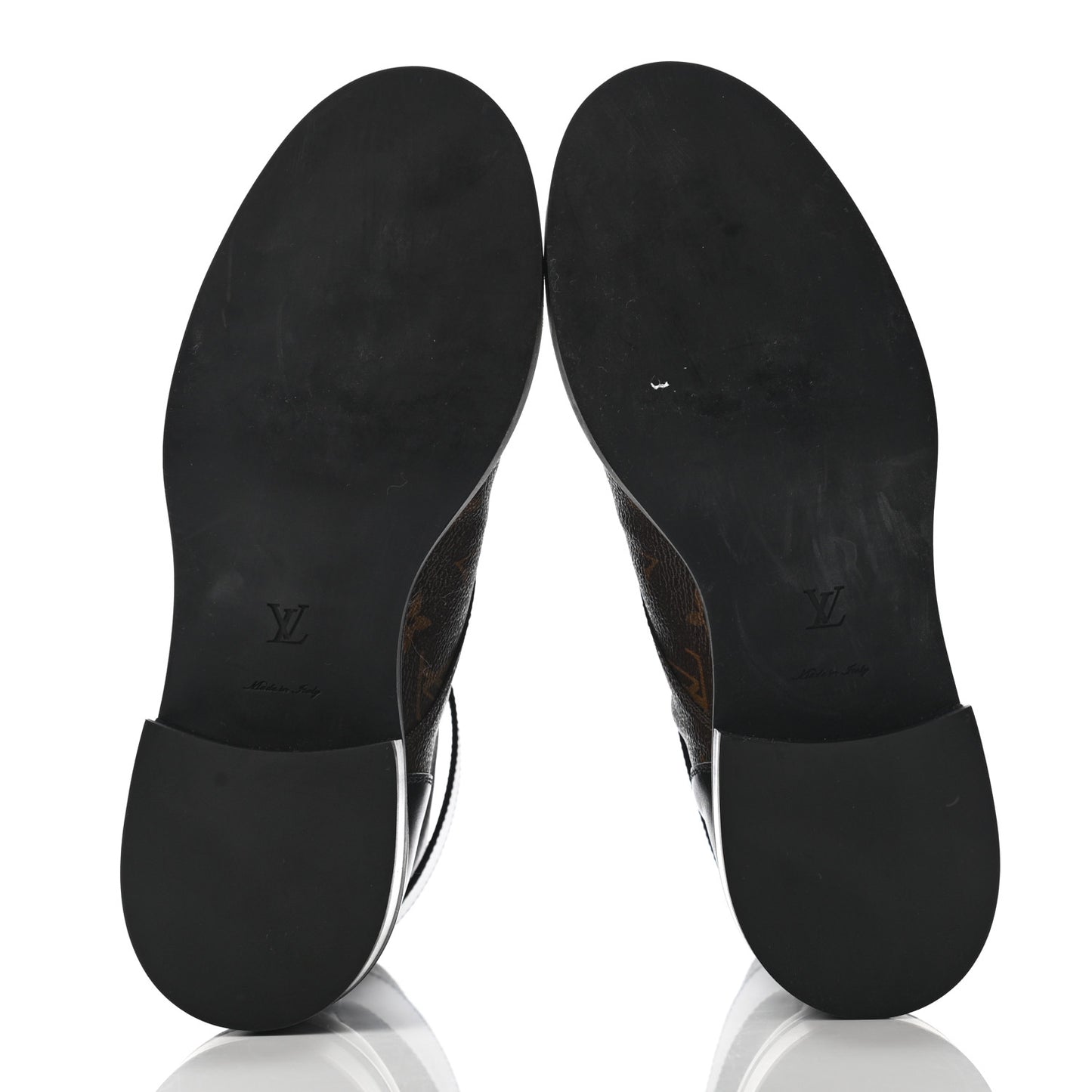 Monogram Calfskin Wonderland Flat Ranger Boots 40 Black