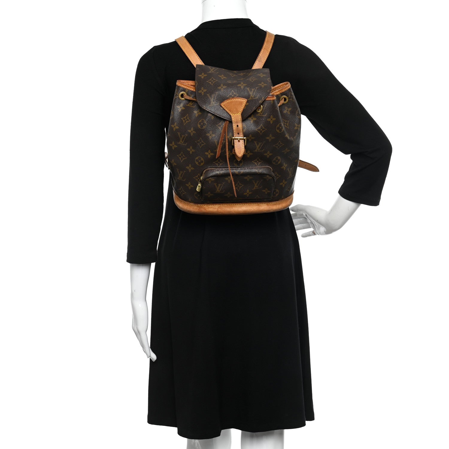 Louis Vuitton Monogram Montsouris MM Backpack 2 of 12