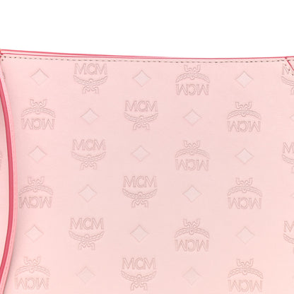 MCM Calfskin Ottomar Monogram Medium Klara Hobo Pink Blush 7 of 9