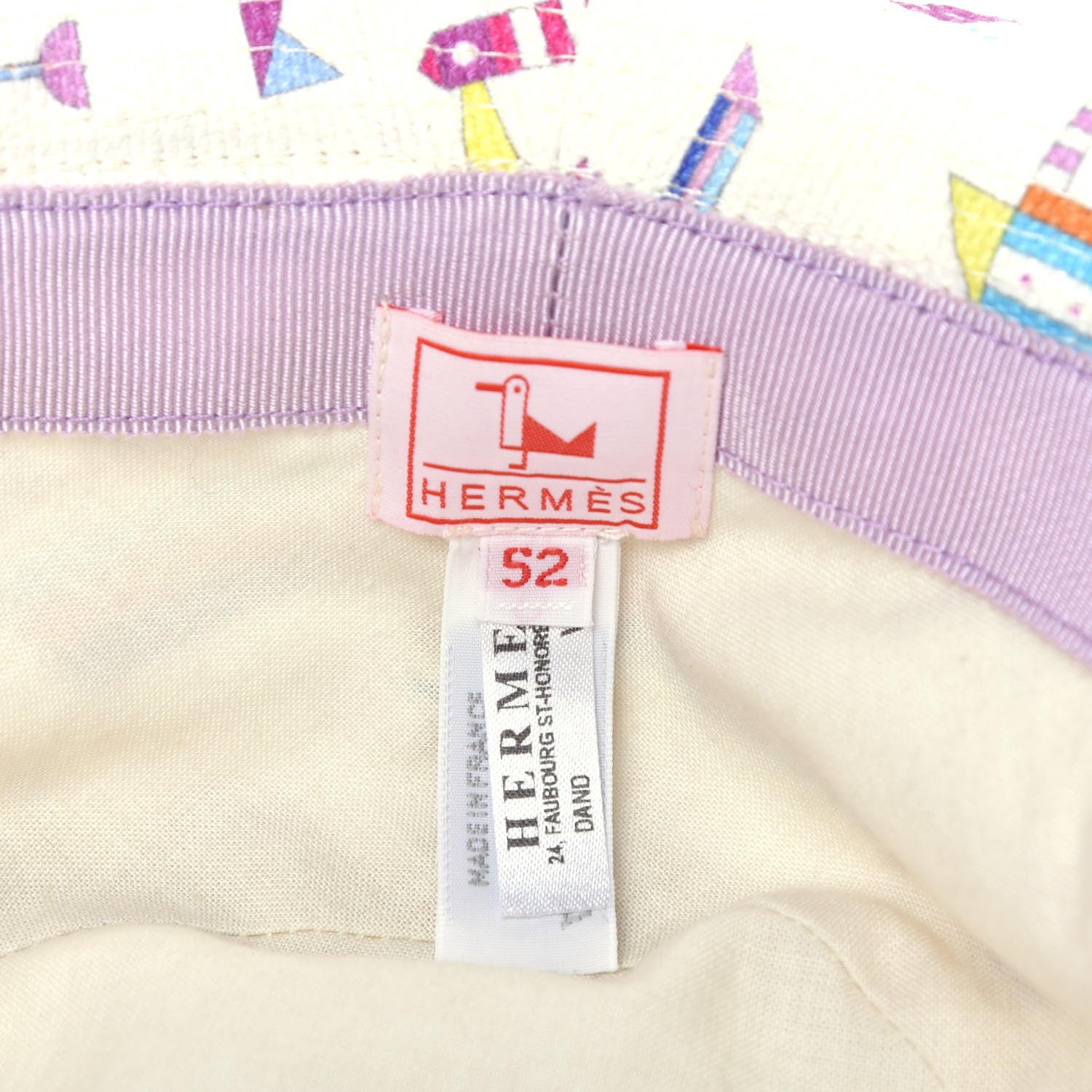 Hermes Canvas Chalutier Bucket Hat 52 Grandine 5 of 5