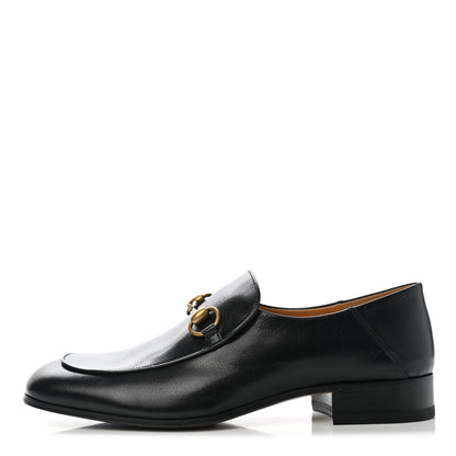 Gucci Goatskin Mens Horsebit Loafers 8 Black 1 of 10