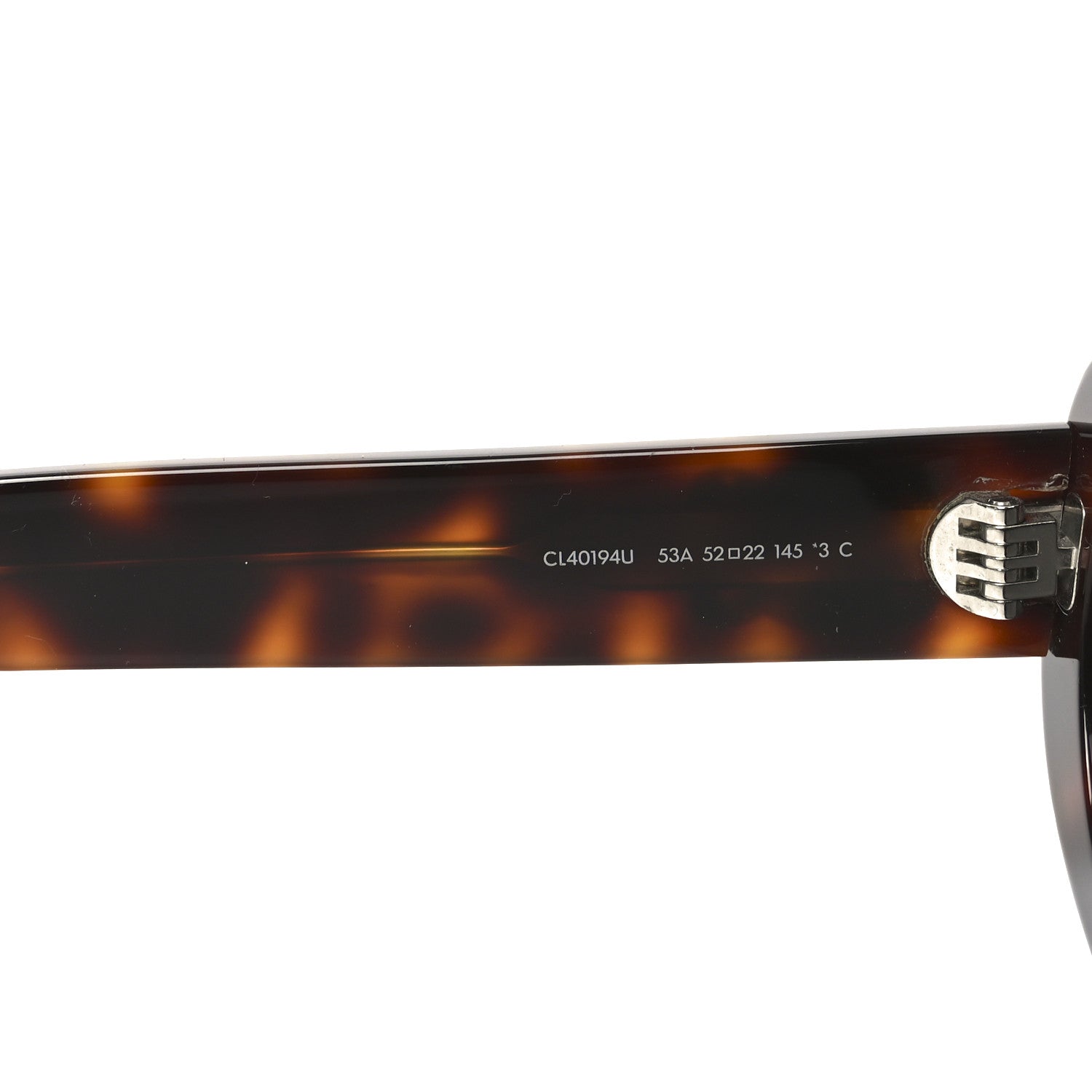 Celine Acetate Triomphe 01 Sunglasses CL 40194U Tortoise 12 of 14