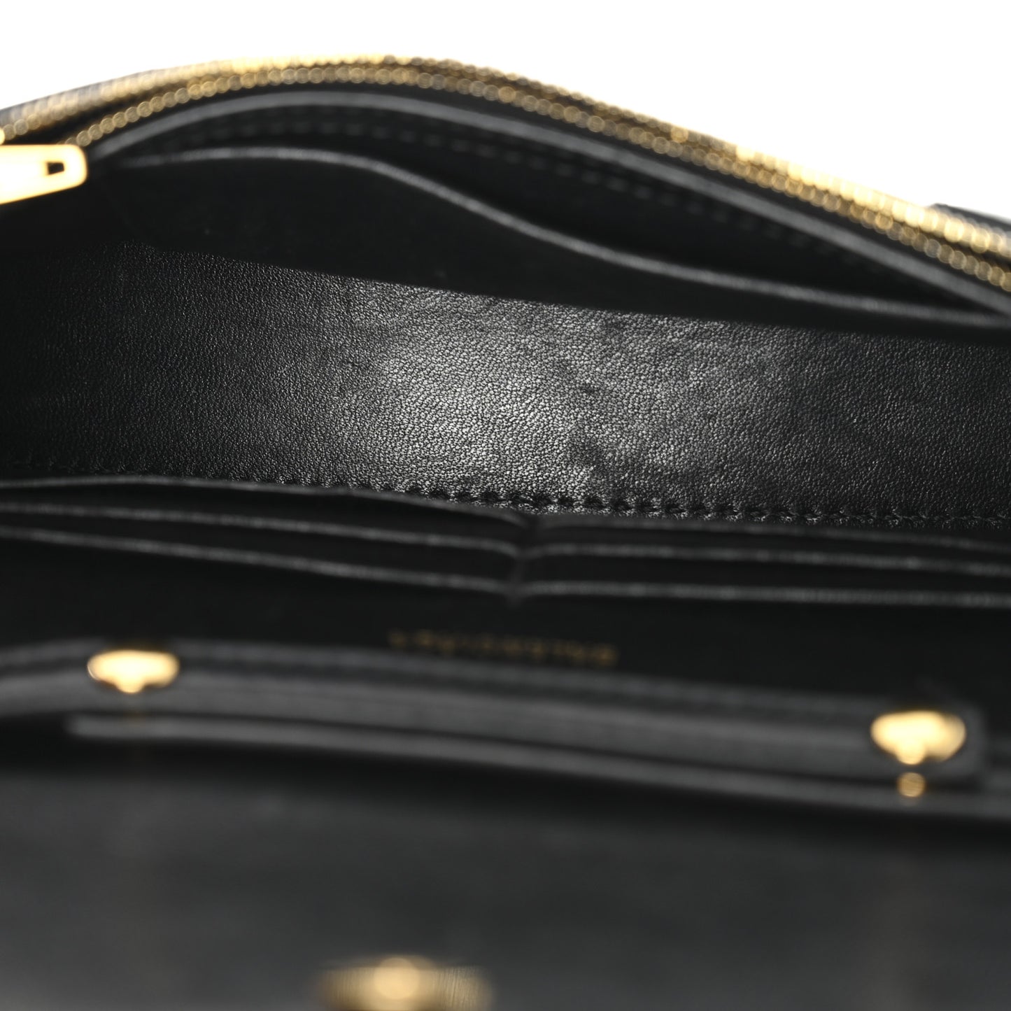 Shiny Box Calfskin Hourglass Chain Bag Black