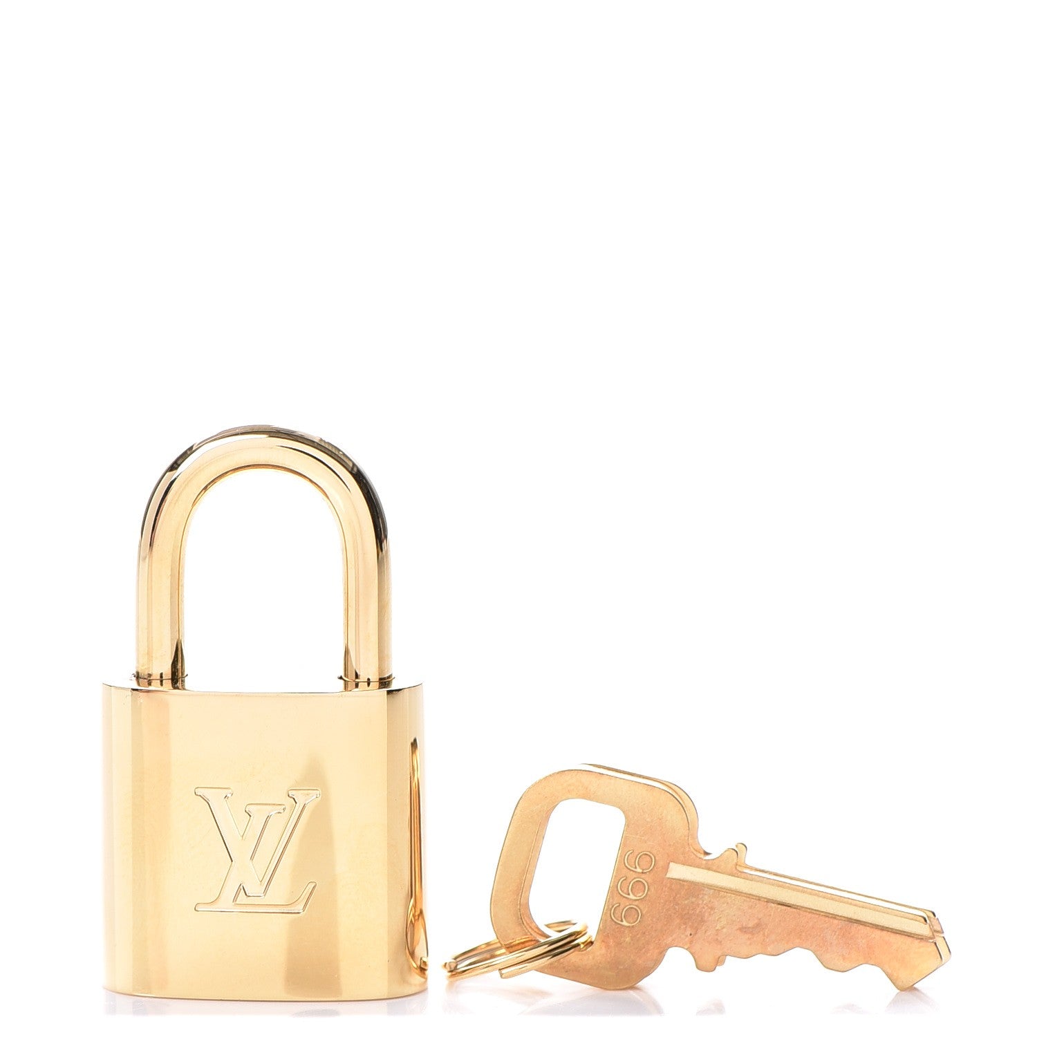 Louis Vuitton Brass Lock and 2 Keys Set #666 1 of 5