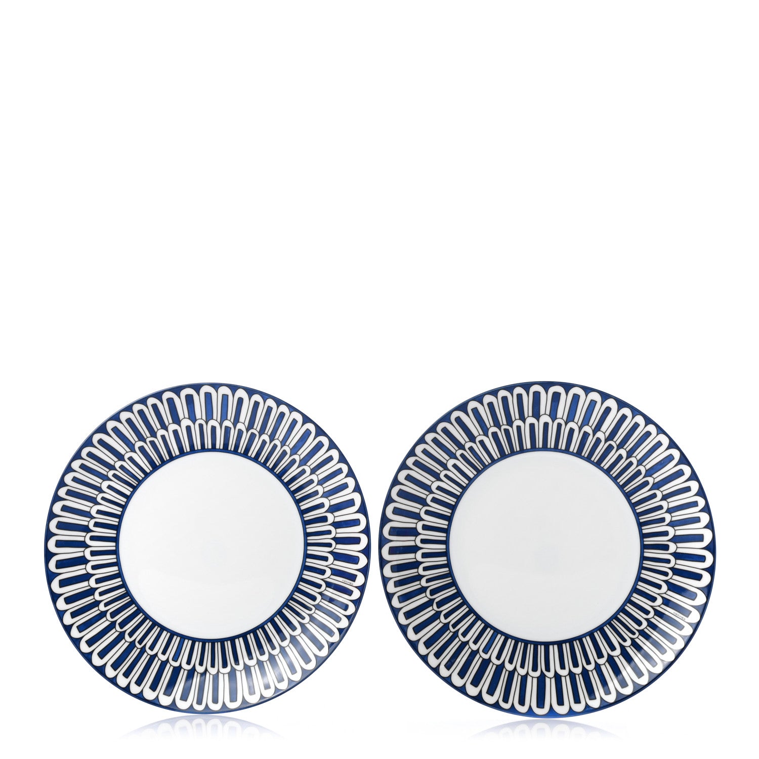 Hermes Porcelain Bleus d'Ailleurs Small Plate Set of 2 1 of 4
