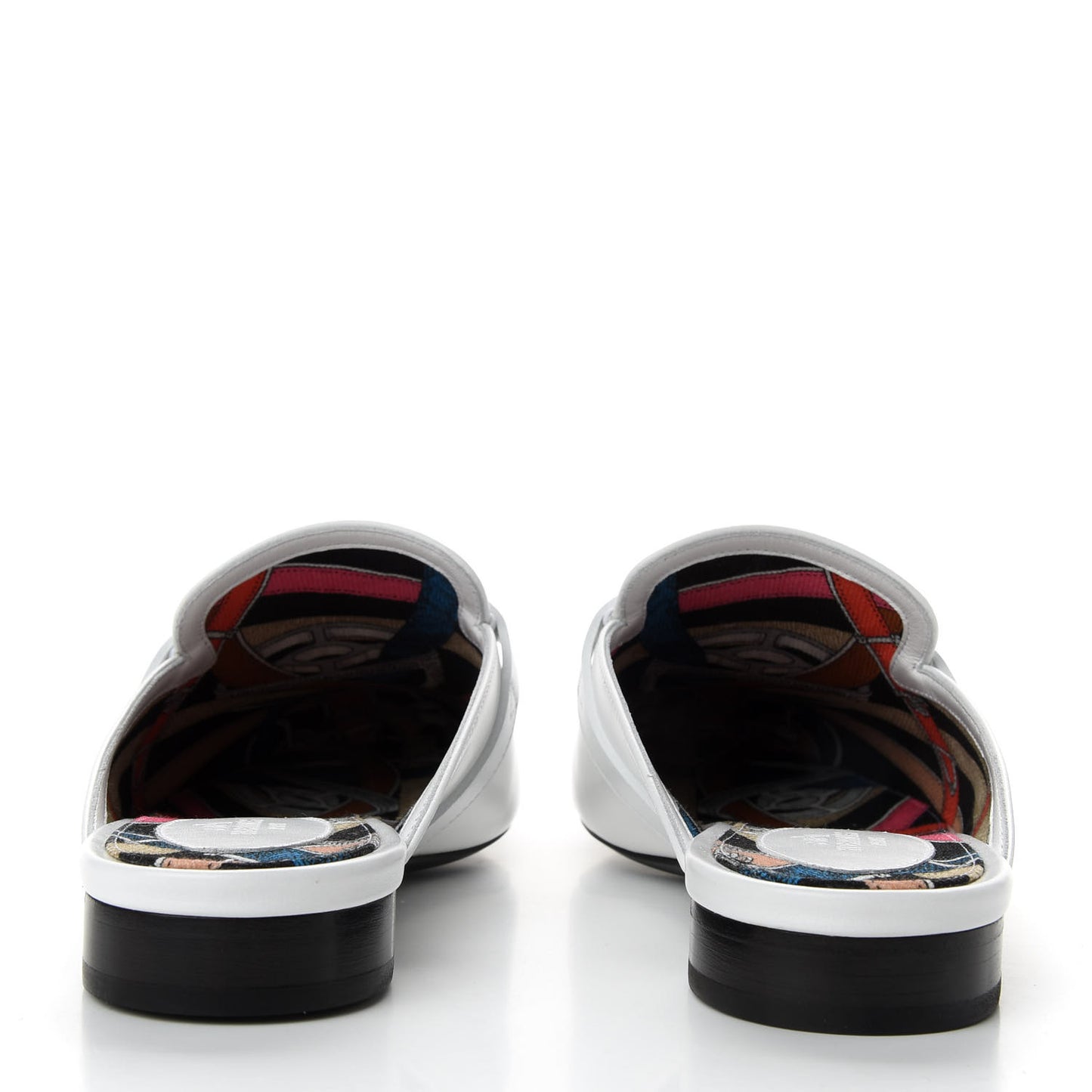 Calfskin Oz Mules 37 White