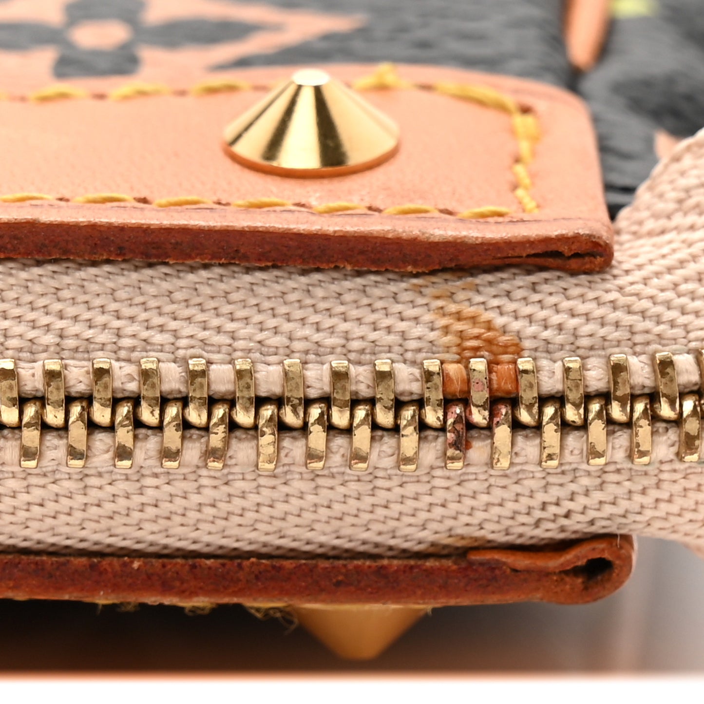 Monogram Multicolor Pochette Accessories Black