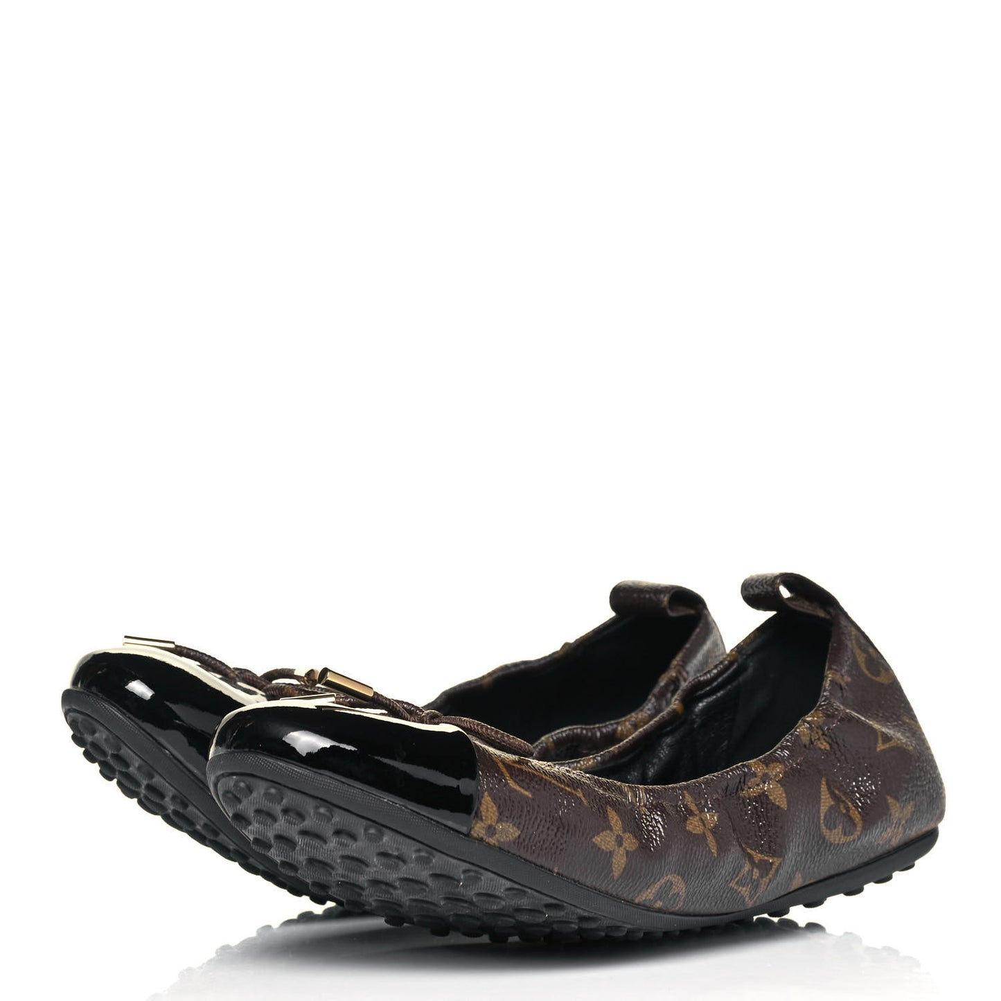 Monogram Flirty Ballerina Flats 40 Black