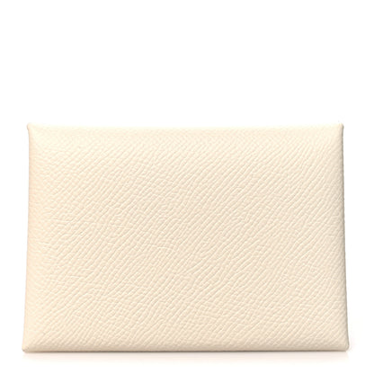 Hermes Epsom Verso Calvi Duo Card Case Nata Jaune Poussin 1 of 11