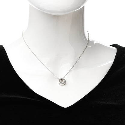 Louis Vuitton 18K White Gold Empreinte Pendant Necklace 2 of 6