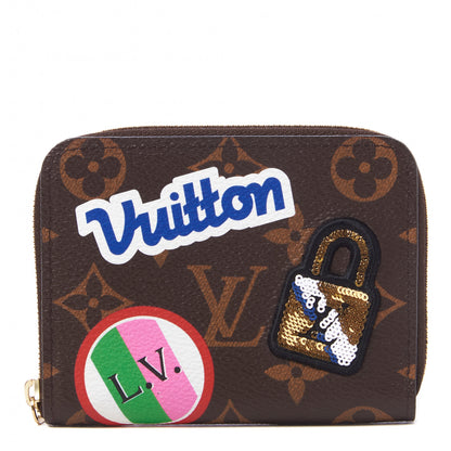 Louis Vuitton Monogram Travel Stickers Zippy Coin Purse 1 of 7