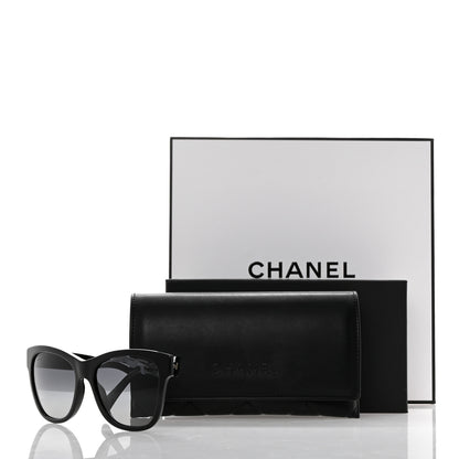 Chanel Acetate Polarized Square CC Sunglasses 5380 Black 9 of 9