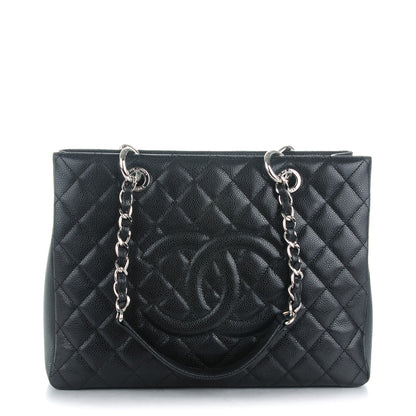 Chanel Caviar Quilted Grand Shopping Tote GST Black 1 of 7