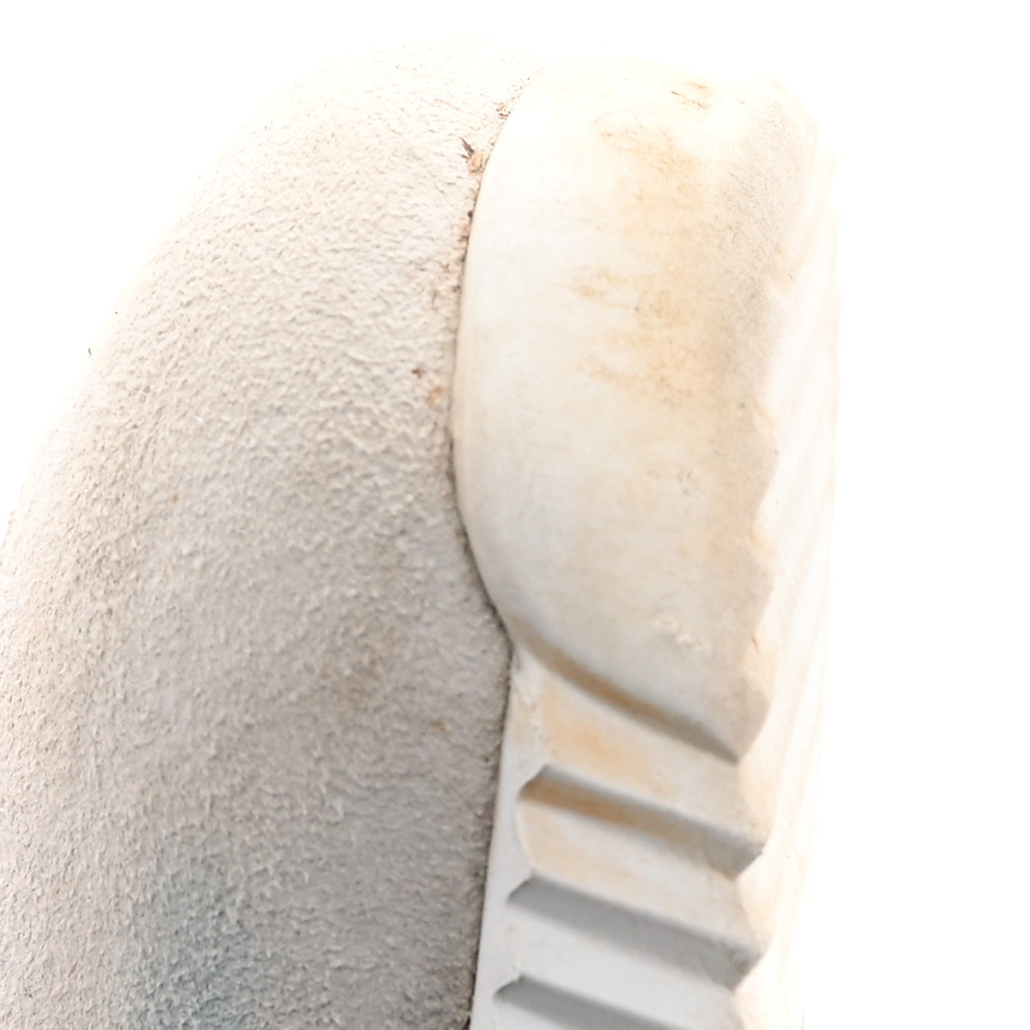Hermes Goatskin Suede Goatskin Bouncing Sneakers White Black 10 of 11