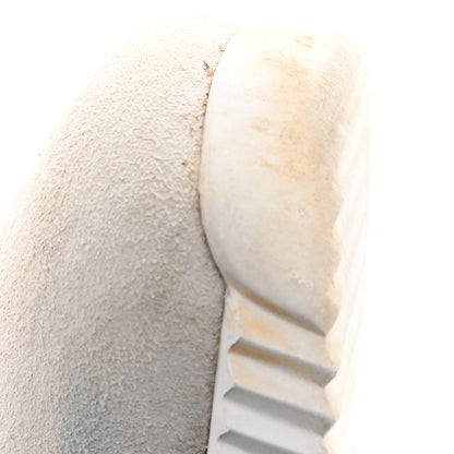 Hermes Goatskin Suede Goatskin Bouncing Sneakers White Black 10 of 11
