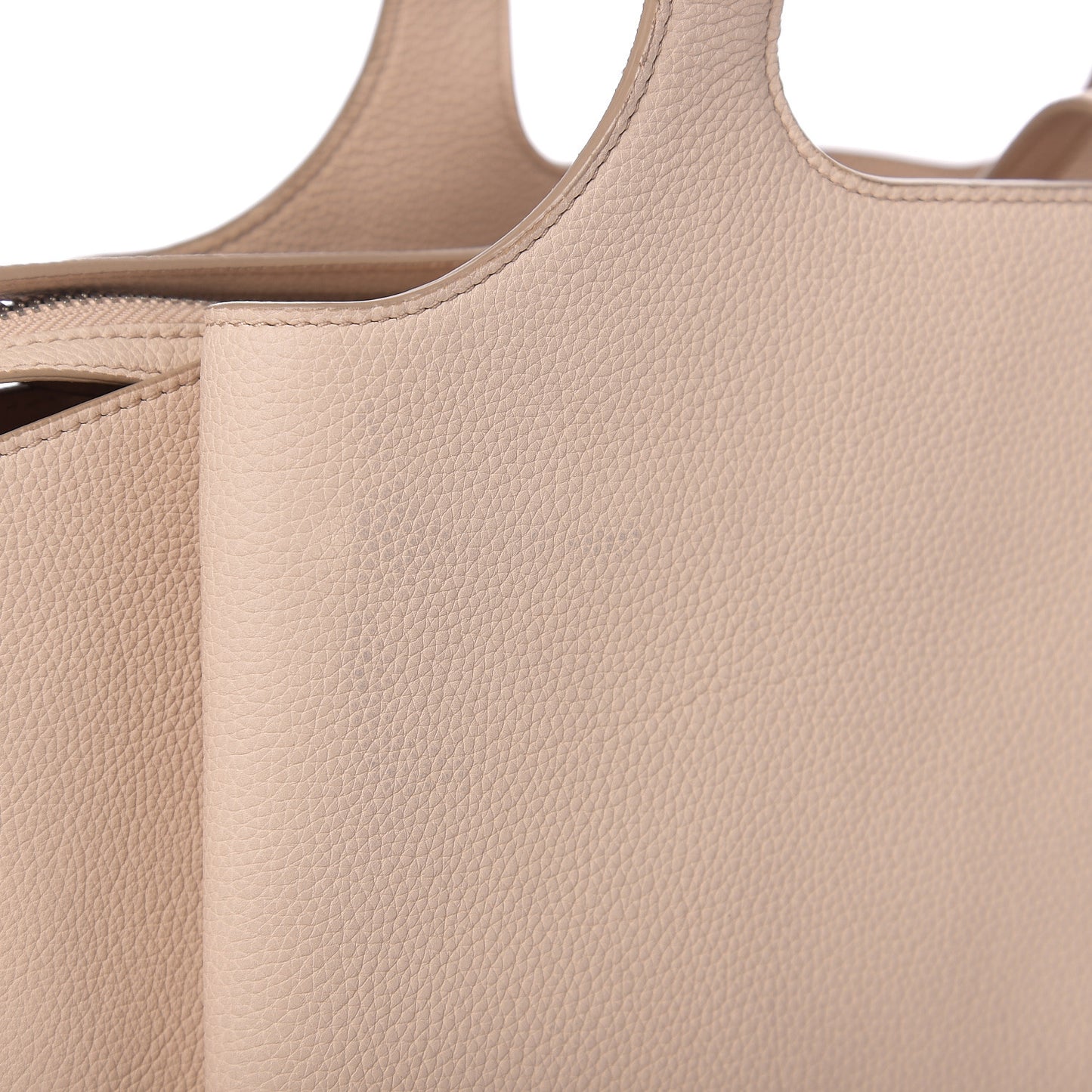 Baby Grained Calfskin Small Tri-Fold Bag Powder