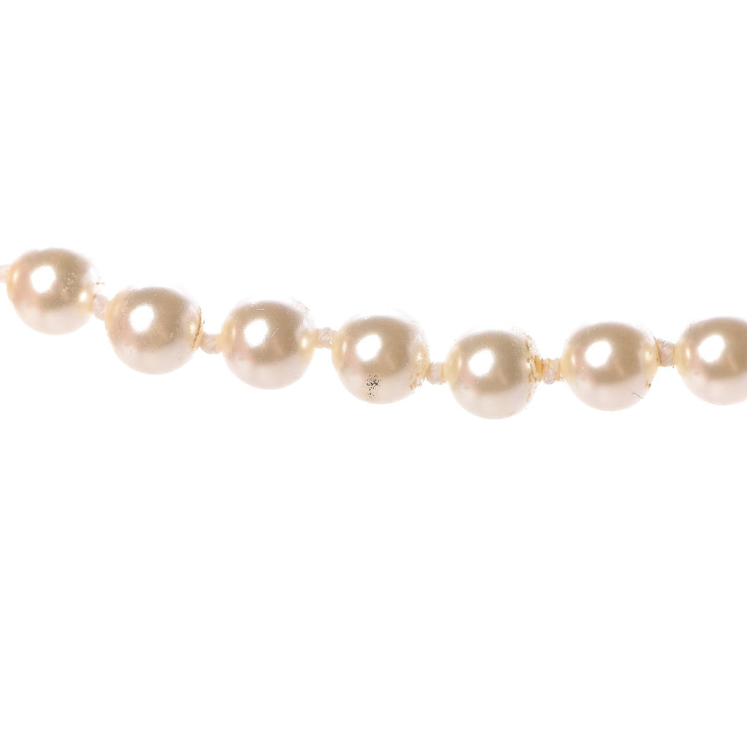 Chanel Pearl Crystal Long CC Necklace Gold Black 6 of 7