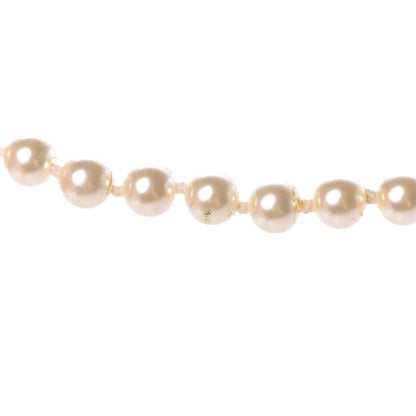 Chanel Pearl Crystal Long CC Necklace Gold Black 6 of 7