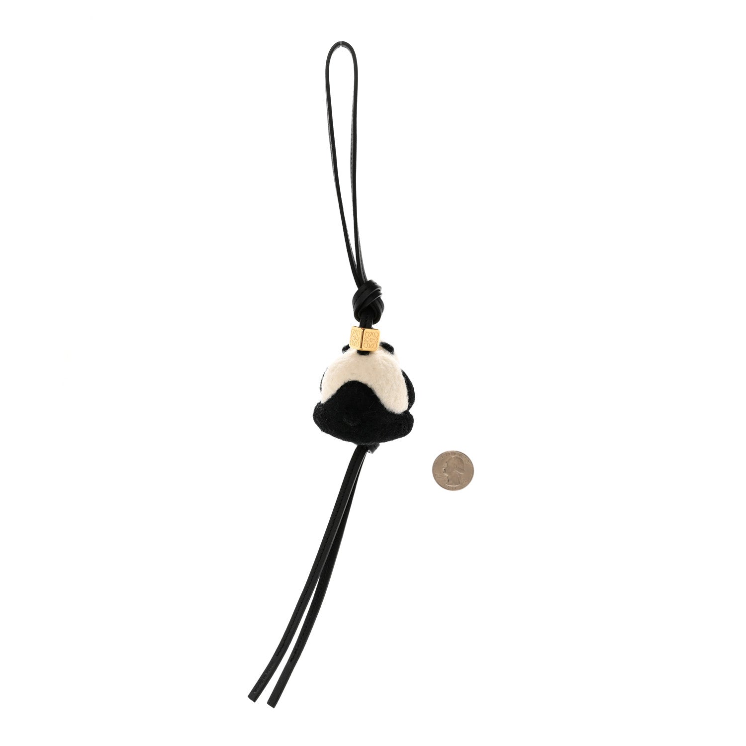 Loewe Calfskin Felt Panda Bag Charm 2 of 3
