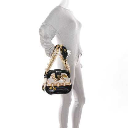 Louis Vuitton Alligator Monogram Charms Linda Scarf Bag Black 2 of 7