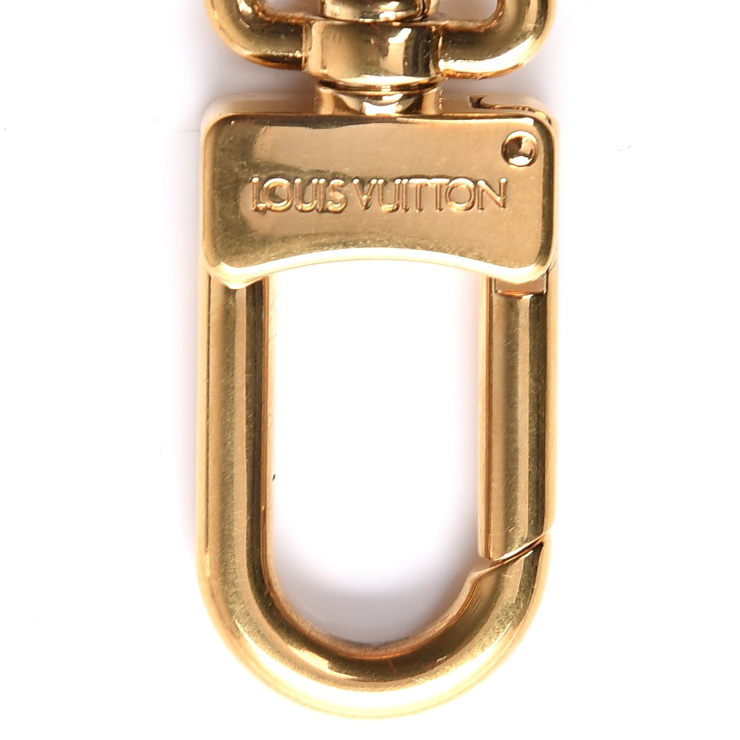 Metal Pochette Extender Key Ring Chain Gold