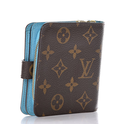 Louis Vuitton Monogram Groom Compact Zip Wallet Blue 3 of 19