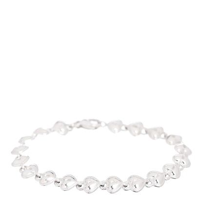 Tiffany Sterling Silver Heart Lock Link Bracelet 1 of 4