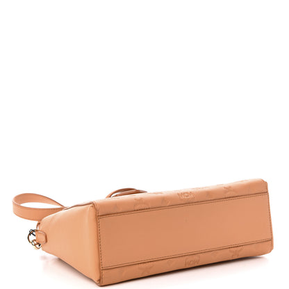 MCM Calfskin Ottomar Monogram Essential Crossbody Bag Sandstone 4 of 9