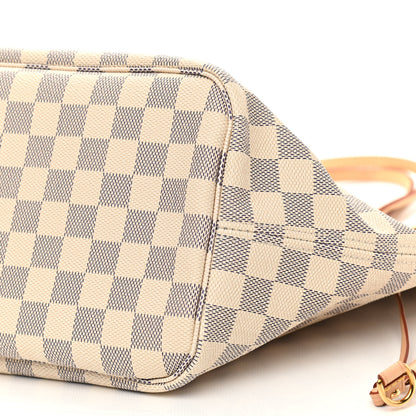 Louis Vuitton Damier Azur Neo Neverfull MM Rose Ballerine 10 of 10