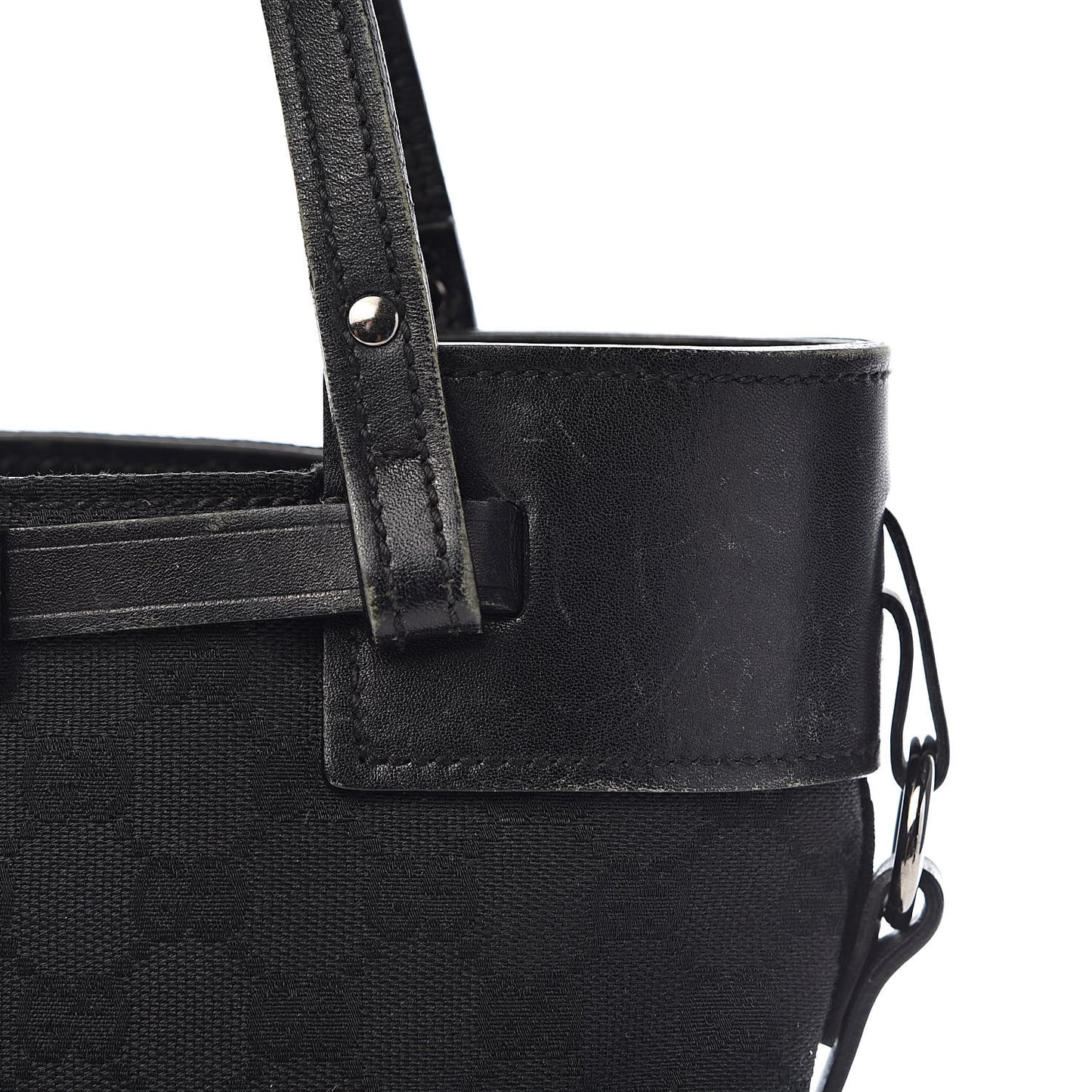 Monogram Small Bucket Tote Black