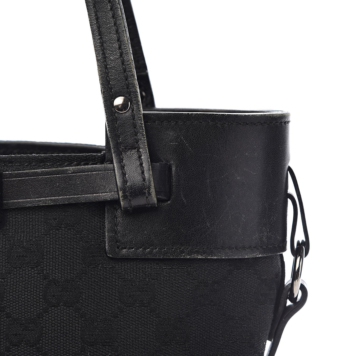 Gucci Monogram Small Bucket Tote Black 11 of 23