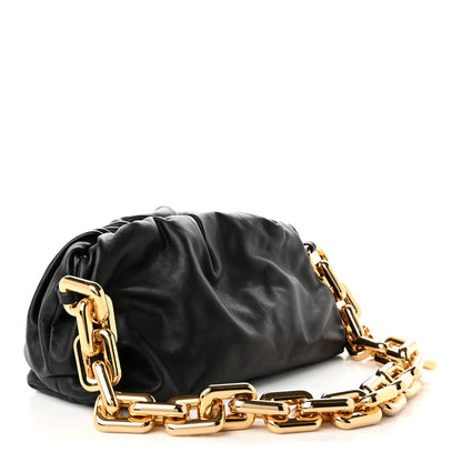 Bottega Veneta Calfskin The Pouch Chain Black 3 of 10